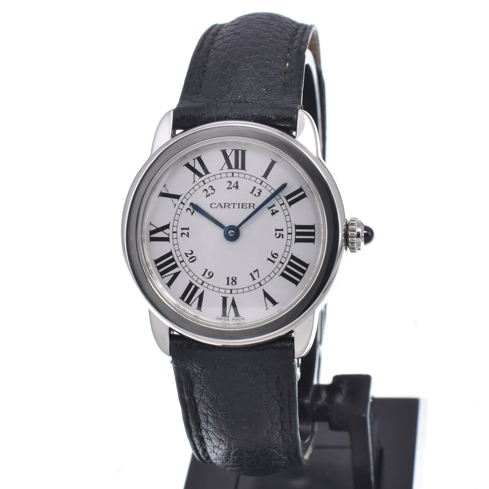 with paper CARTIER Ronde Solo de Cartier WSRN0019 Silver Dial Quartz Ladies
 Watch Q#149205