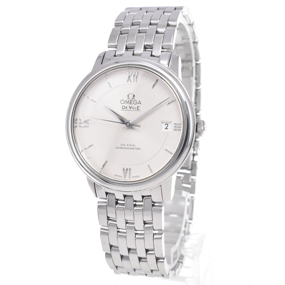 with paper OMEGA De Ville 424.10.37.20.02.001 Date Silver Dial Automatic Men's
 Watch Q#149206