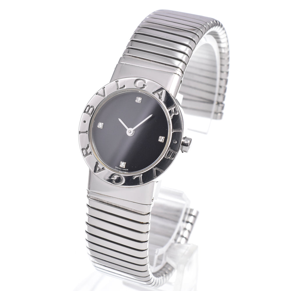 BVLGARI Bvlgari Bvlgari Tubogas BB262TS 4P Diamond black Dial Quartz Ladies
 Watch R#149208