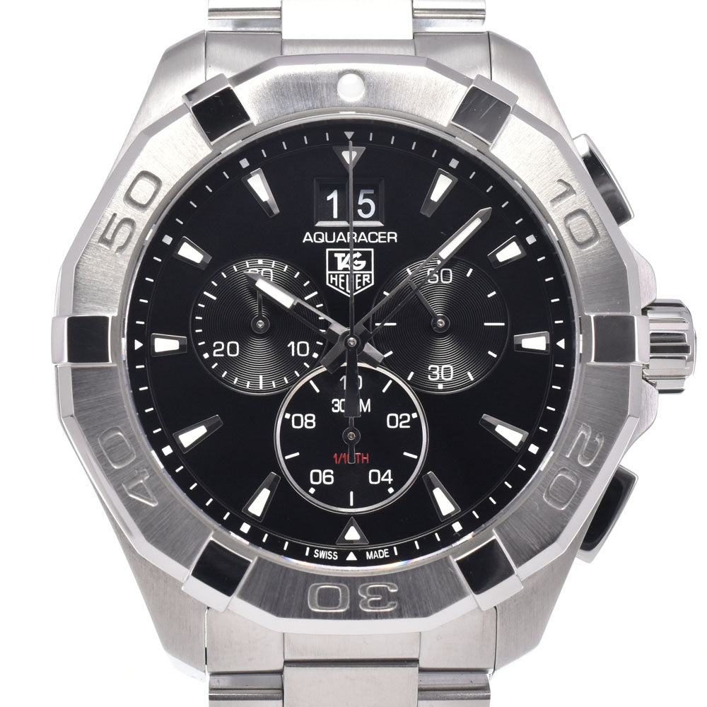 with paper TAG HEUER Aqua racer CAY1110-0 Chronograph Date black Dial Quartz Men's
 Watch Q#149210