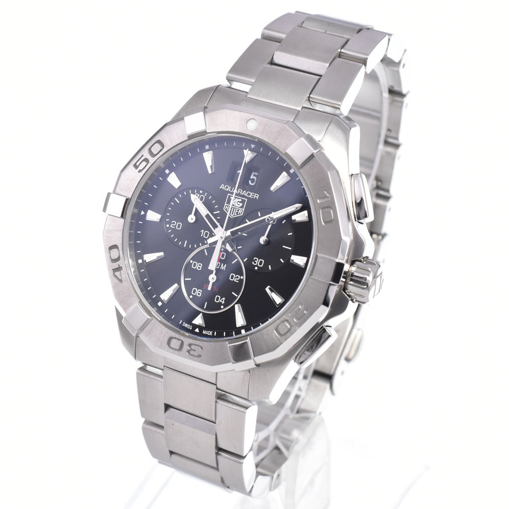 with paper TAG HEUER Aqua racer CAY1110-0 Chronograph Date black Dial Quartz Men's
 Watch Q#149210
