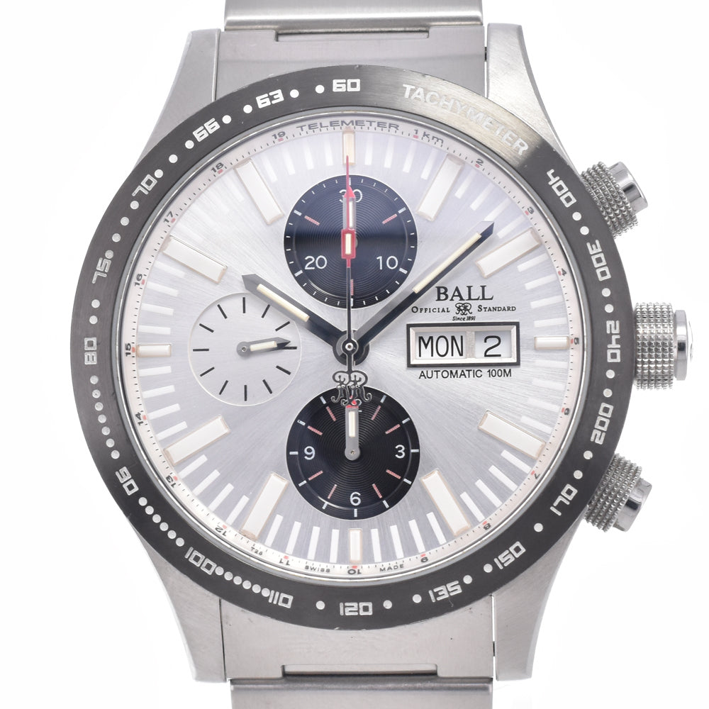 BALLWATCH Stokeman Storm Chaser 2 CM2092C-S1J-BK Chronograph Silver Dial Automatic Men's
 Watch Q#149212