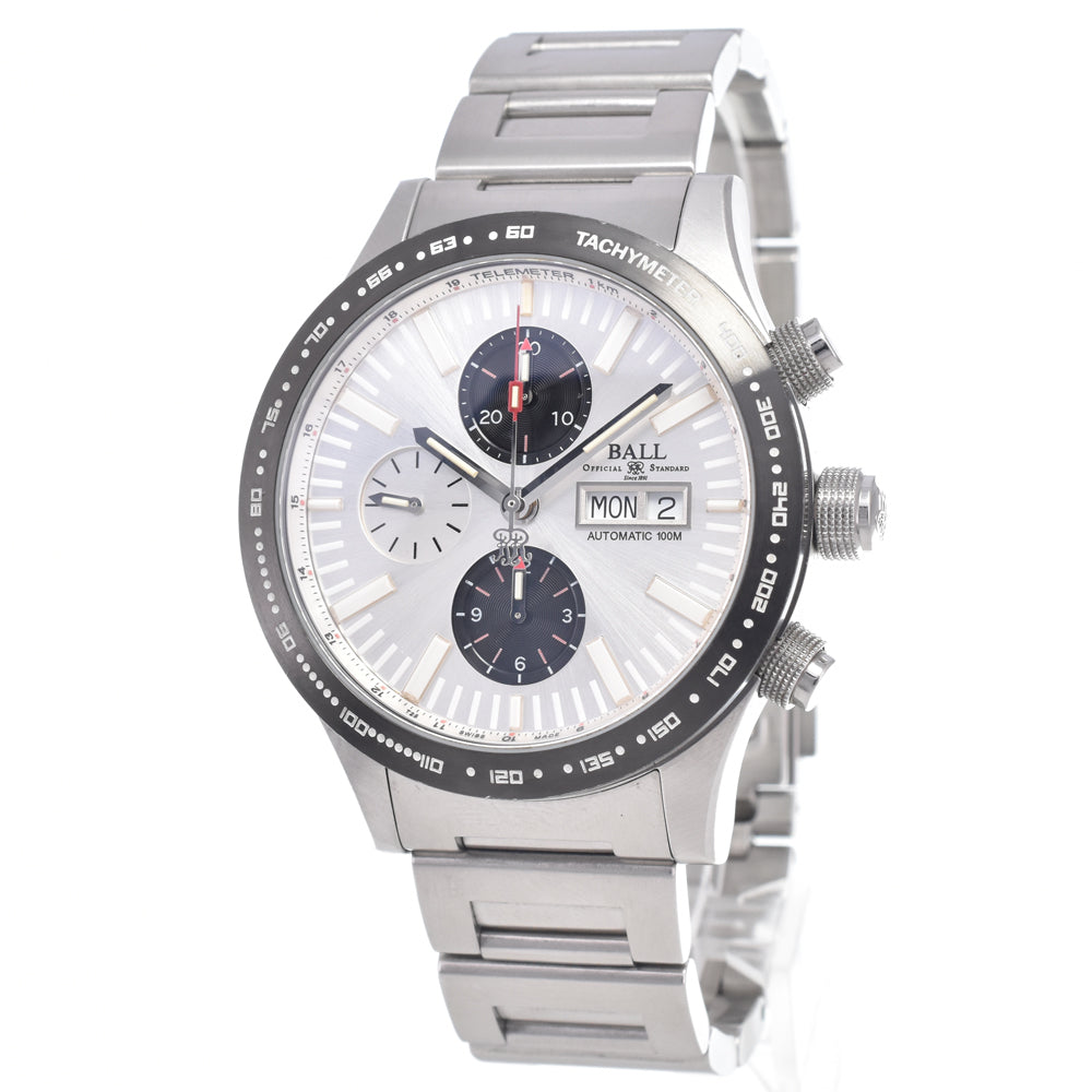 BALLWATCH Stokeman Storm Chaser 2 CM2092C-S1J-BK Chronograph Silver Dial Automatic Men's
 Watch Q#149212