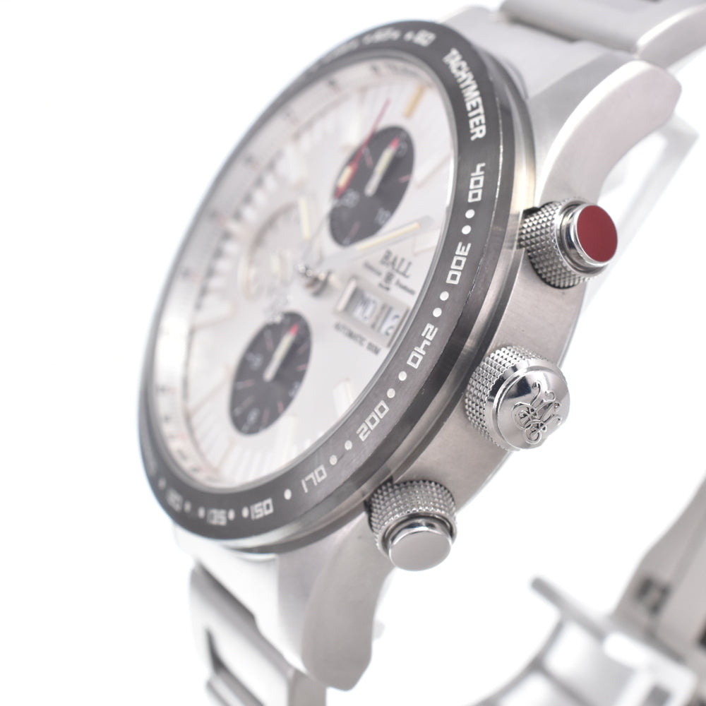BALLWATCH Stokeman Storm Chaser 2 CM2092C-S1J-BK Chronograph Silver Dial Automatic Men's
 Watch Q#149212