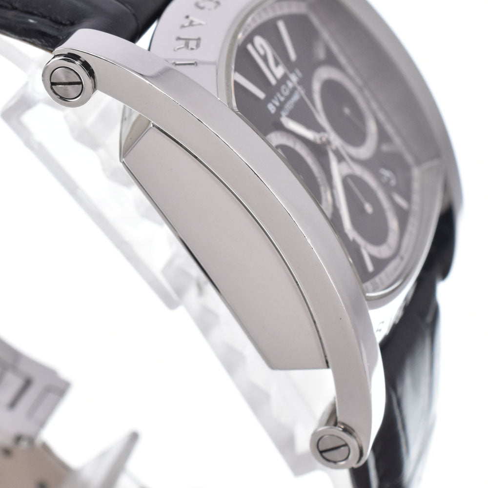 with paper BVLGARI Assioma AA48BSSDCH Chronograph black Dial Automatic Men's
 Watch Q#149213