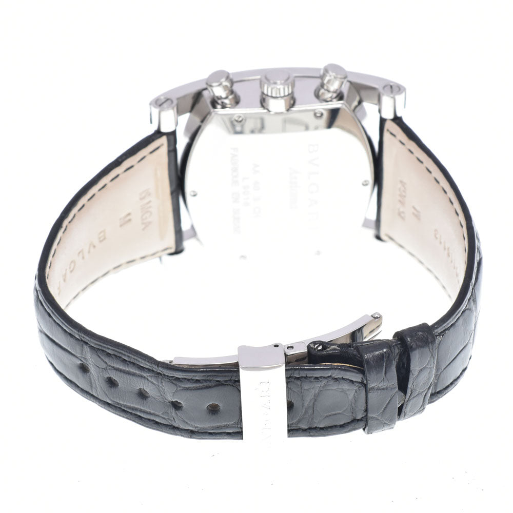 with paper BVLGARI Assioma AA48BSSDCH Chronograph black Dial Automatic Men's
 Watch Q#149213