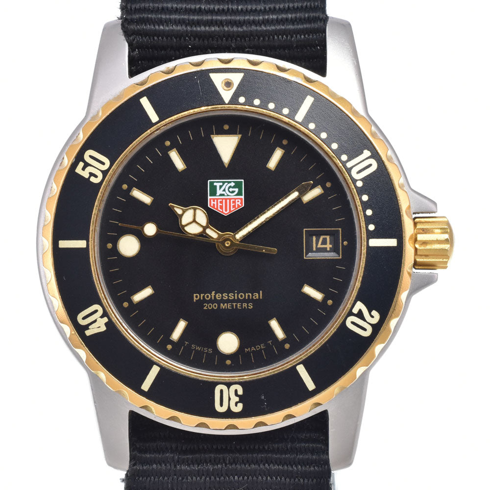 TAG HEUER 1500 series 925.213G-2 Professional 200 m black Dial Quartz Men's
 Watch Q#149215