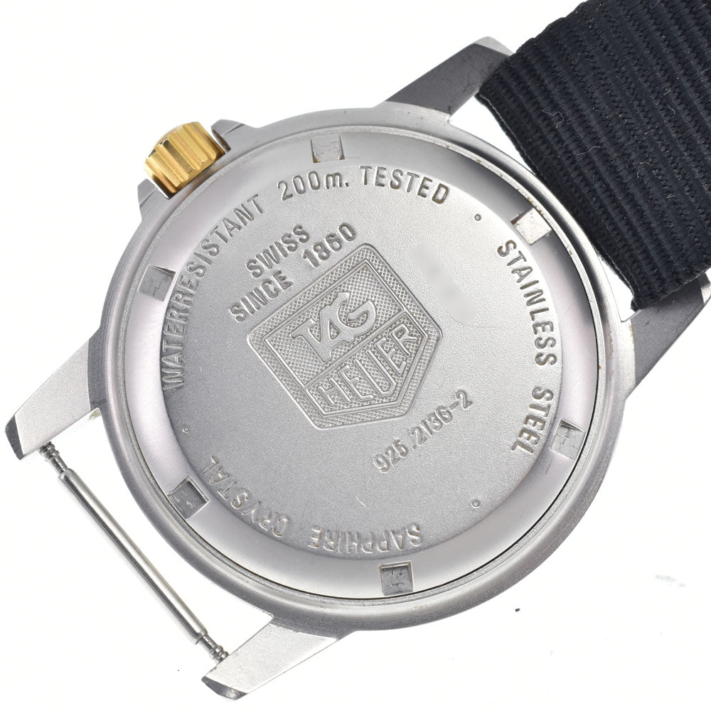 TAG HEUER 1500 series 925.213G-2 Professional 200 m black Dial Quartz Men's
 Watch Q#149215
