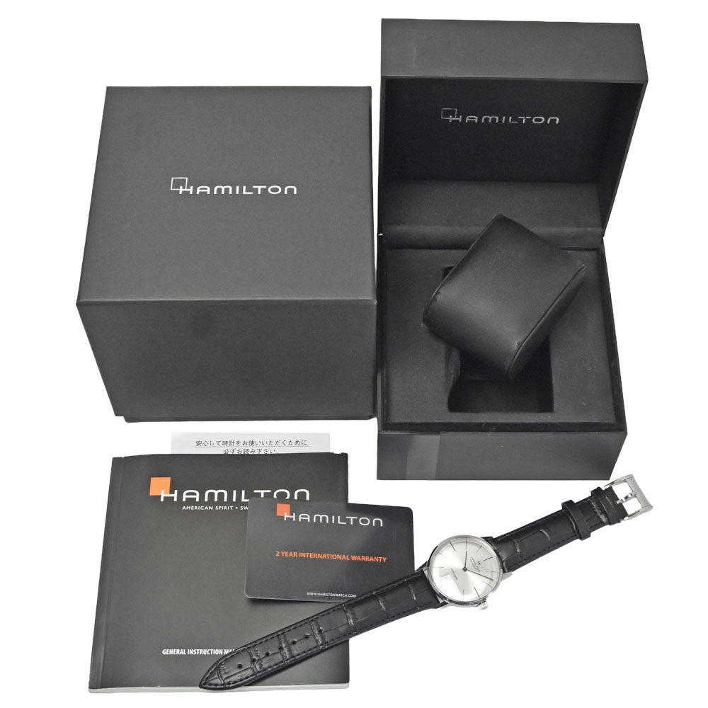 with paper HAMILTON Intramatic H384551 Silver Dial Automatic Men's
 Watch R#149216