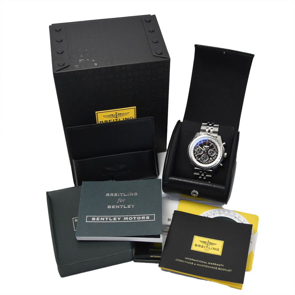 with paper BREITLING Bentley Motors A25363 Chronograph black Dial Automatic Men's
 Watch B#149219