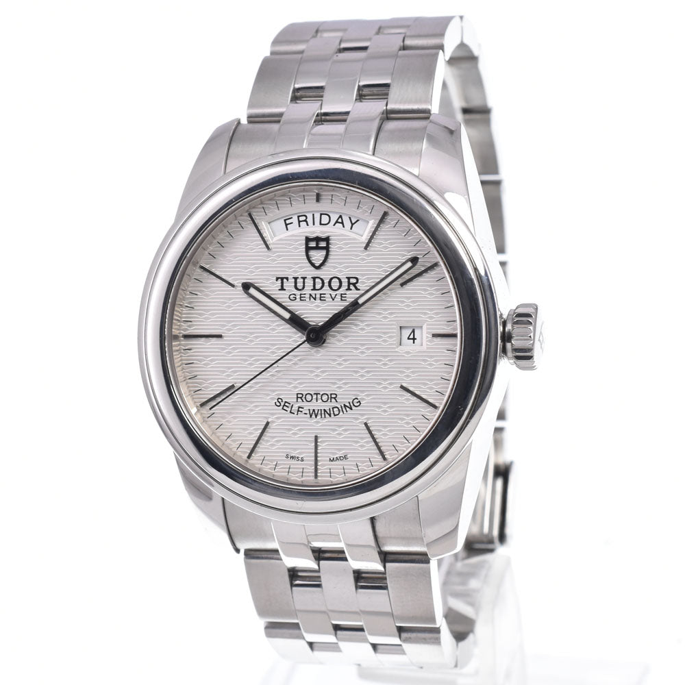 with paper TUDOR Glamor Date Day 56000 Silver Dial Automatic Men's
 Watch R#149222