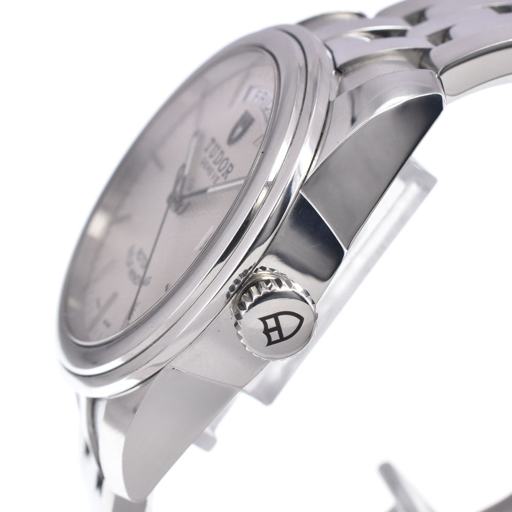 with paper TUDOR Glamor Date Day 56000 Silver Dial Automatic Men's
 Watch R#149222