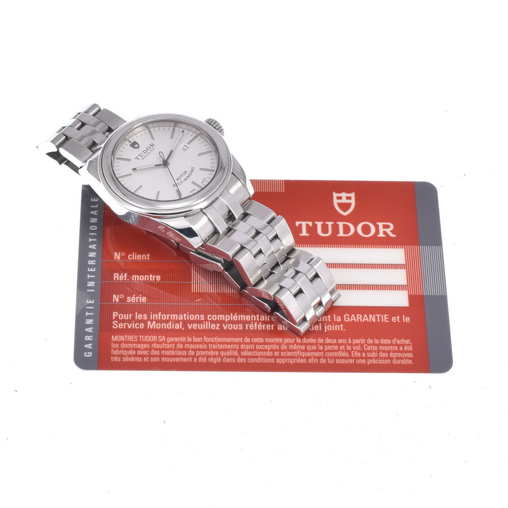 with paper TUDOR Grammar Date 53000 white Dial Automatic Ladies
 Watch R#149223