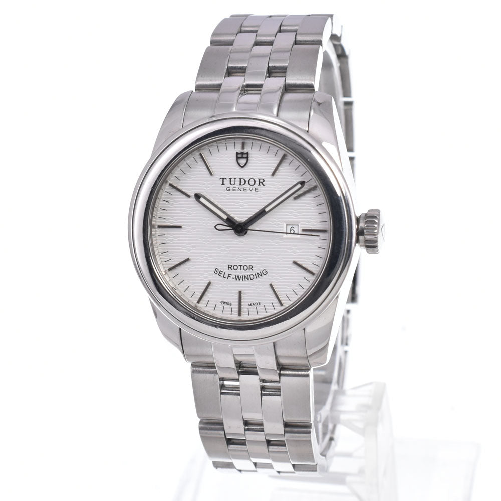 with paper TUDOR Grammar Date 53000 white Dial Automatic Ladies
 Watch R#149223