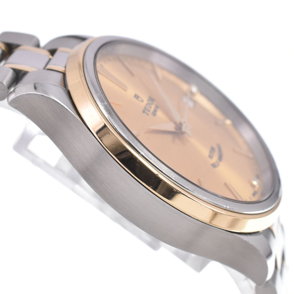 with paper TUDOR style 12503 3P Diamond gold Dial Automatic Men's
 Watch B#149224