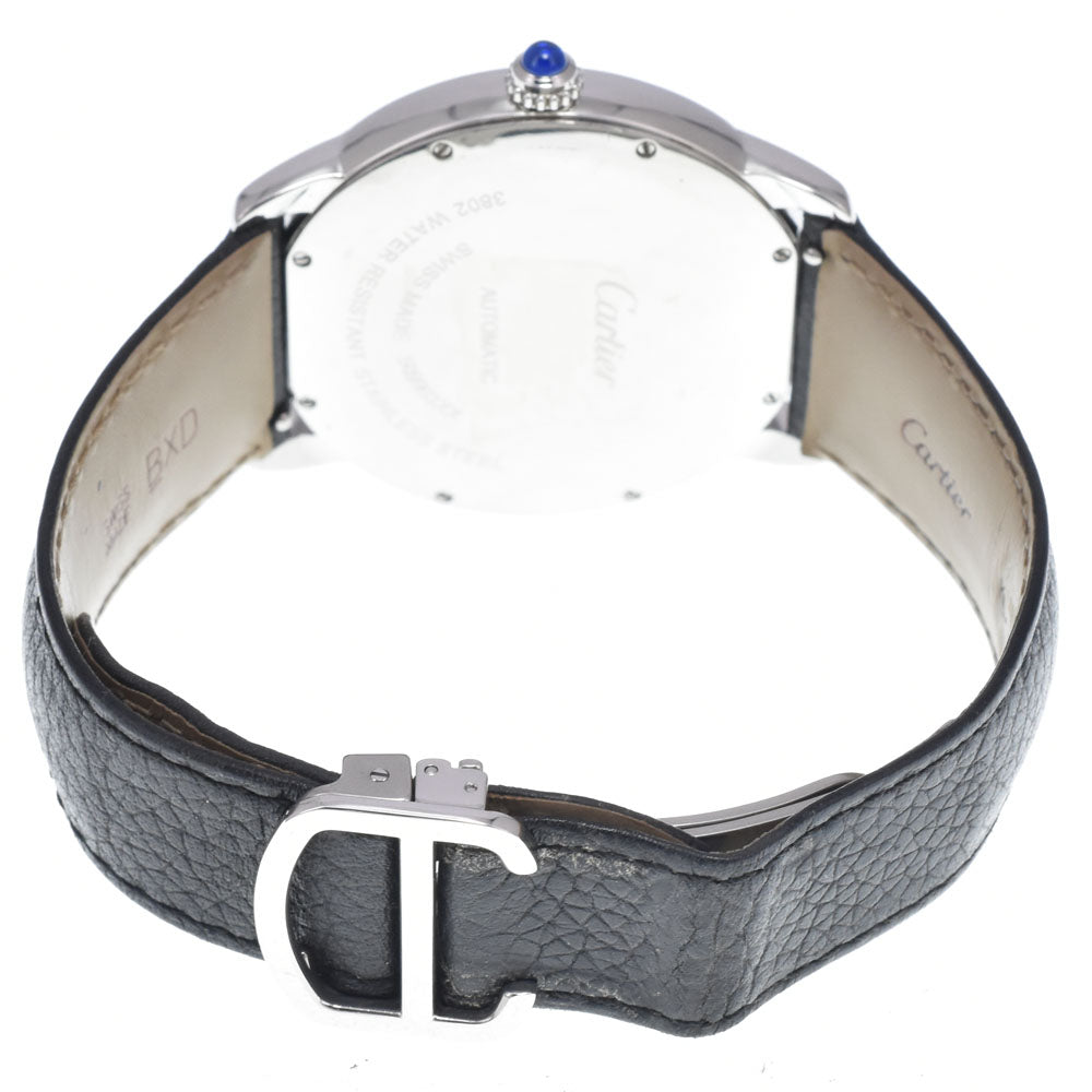 with paper CARTIER Ronde Solo de Cartier WSRN0022 Date Silver Dial Automatic Men's
 Watch Q#149231