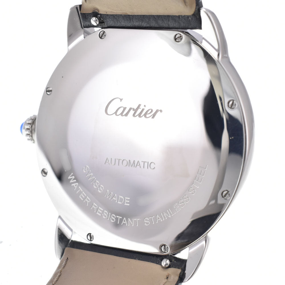 with paper CARTIER Ronde Solo de Cartier WSRN0022 Date Silver Dial Automatic Men's
 Watch Q#149231