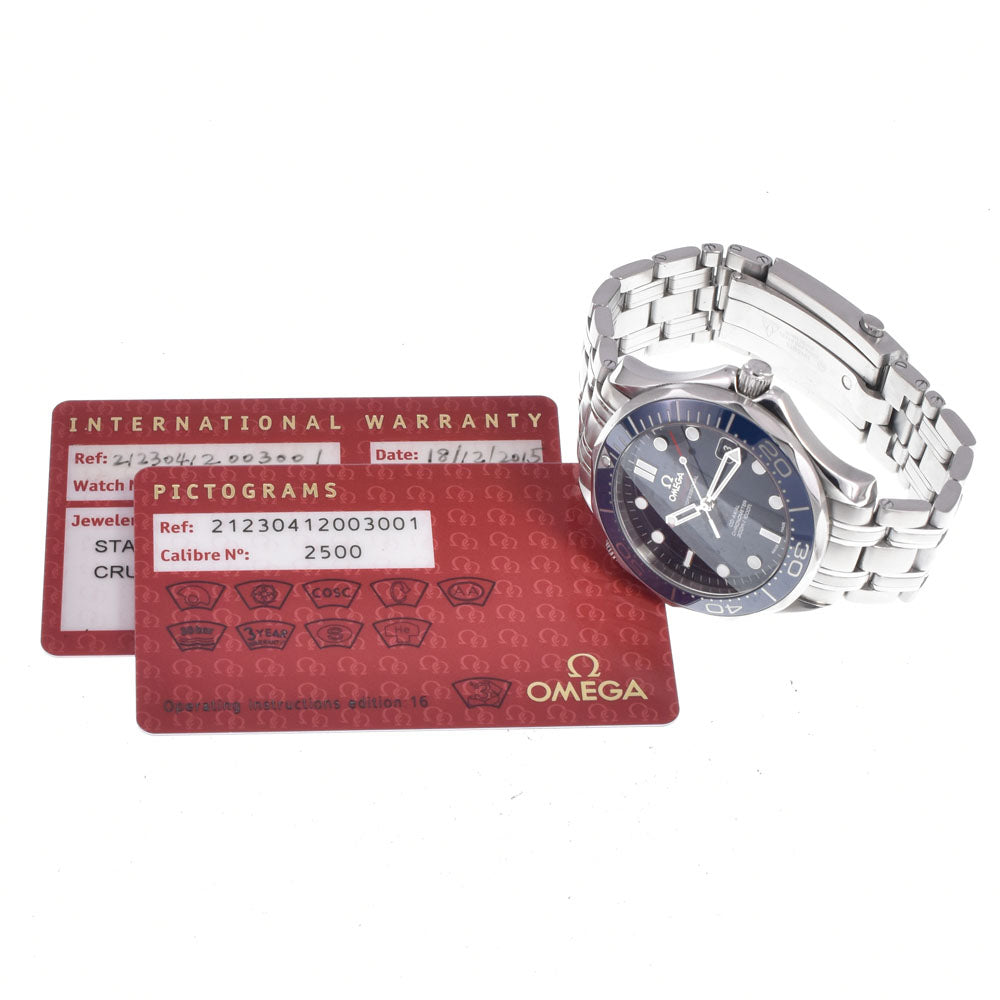 OMEGA Seamaster Diver 300m 212.30.41.20.03.001 Date CO-AXIAL blue Dial Automatic Men's
 Watch A#149235