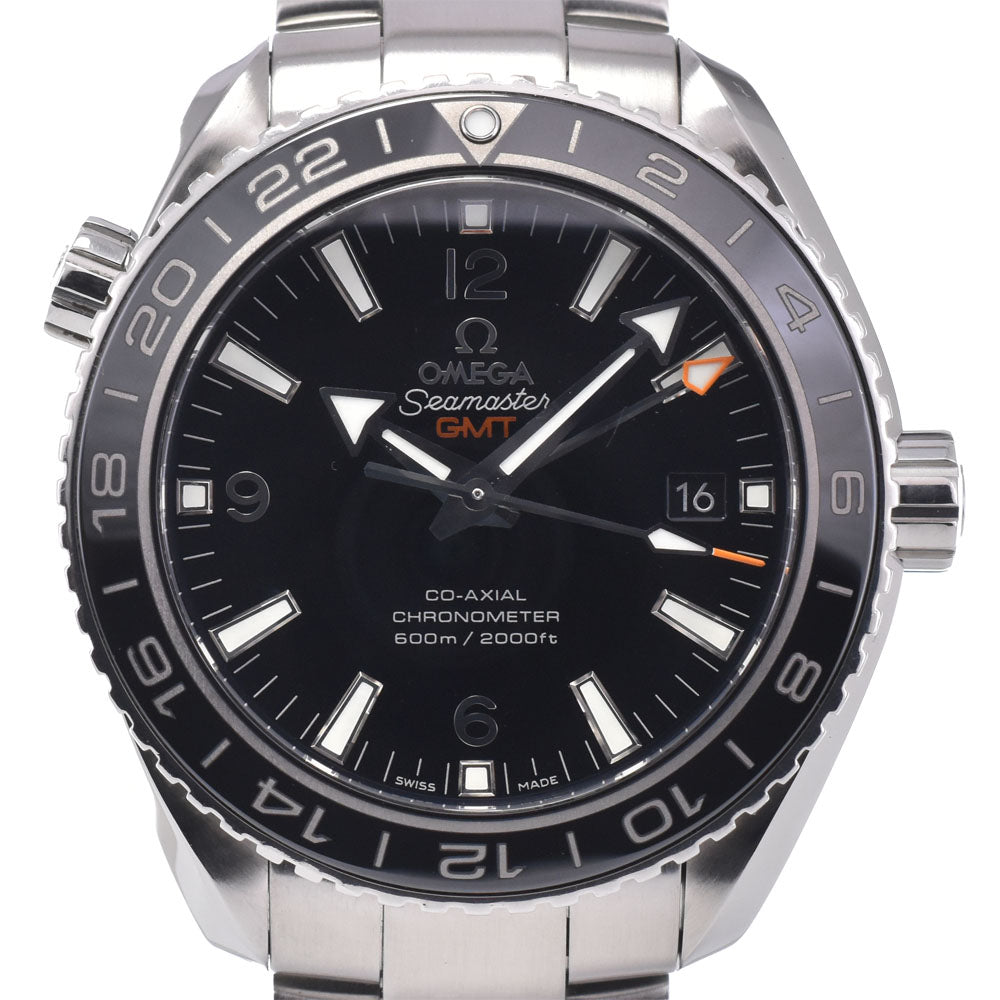 with paper OMEGA Seamaster Planet Ocean 232.30.44.22.01.001 GMT black Dial Automatic Men's
 Watch Q#149237