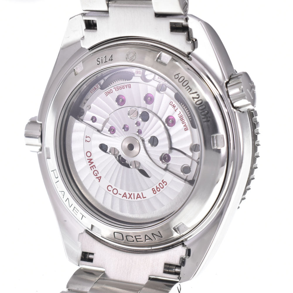 with paper OMEGA Seamaster Planet Ocean 232.30.44.22.01.001 GMT black Dial Automatic Men's
 Watch Q#149237