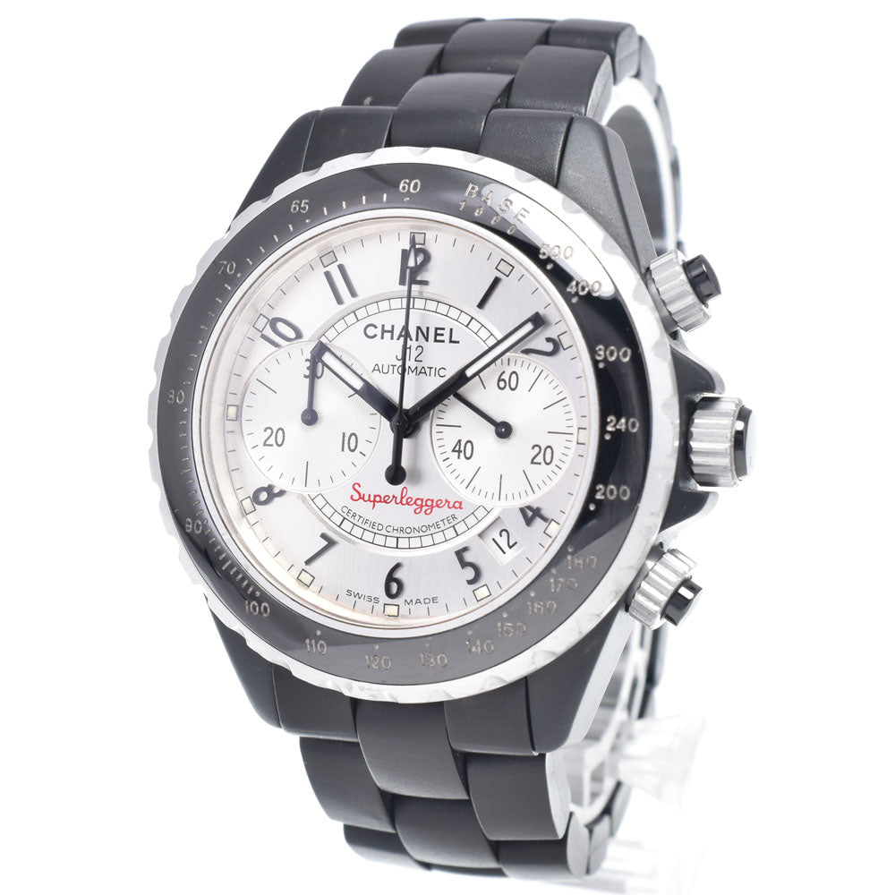 CHANEL J12 Super Reggera H2039 Chronograph Date Silver Dial Automatic Men's
 Watch Q#149242