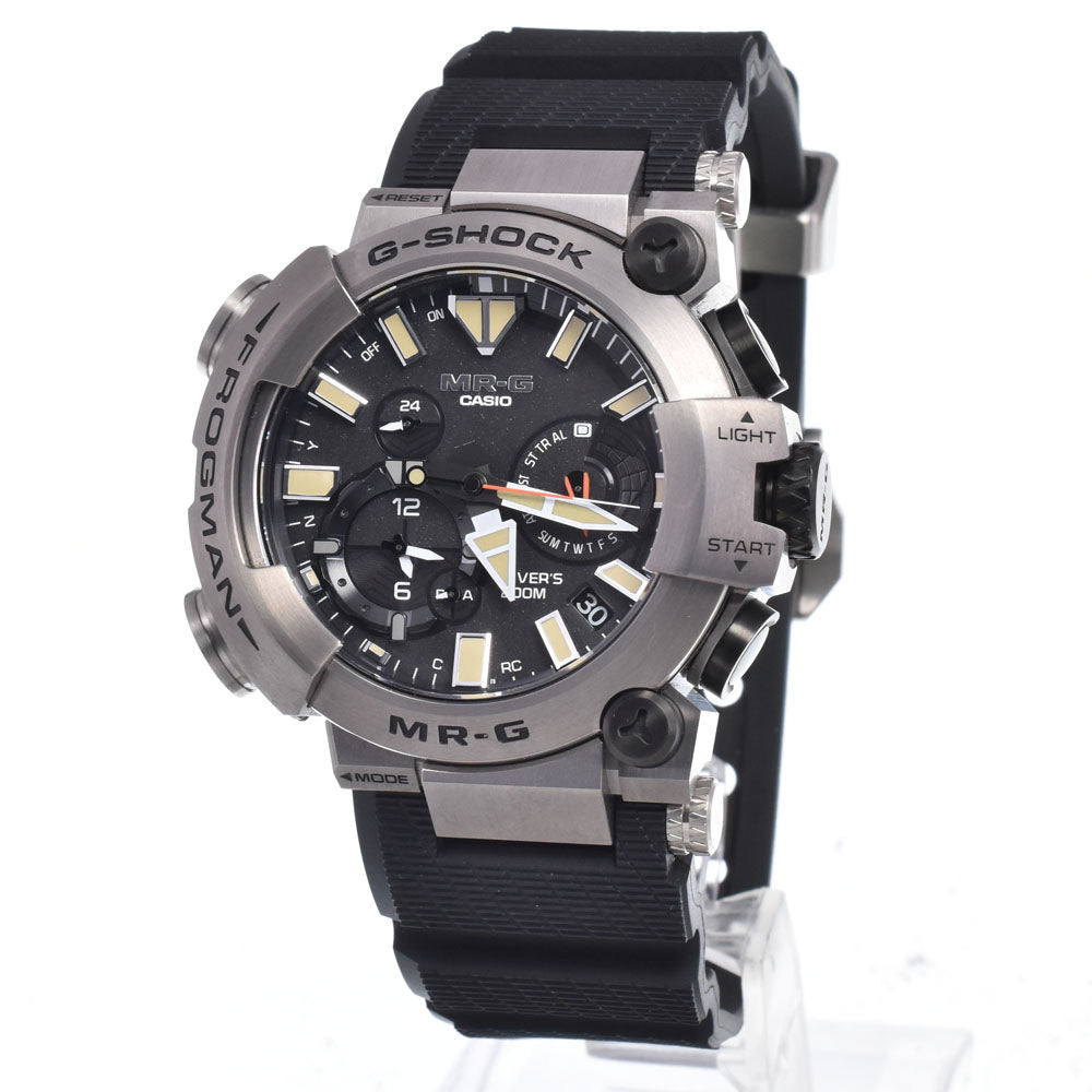 with paper CASIO G-SHOCK MR-G Frogman MRG-BF1000RG-3AJR black Dial Radio Sync Solar Men's
 Watch B#149245