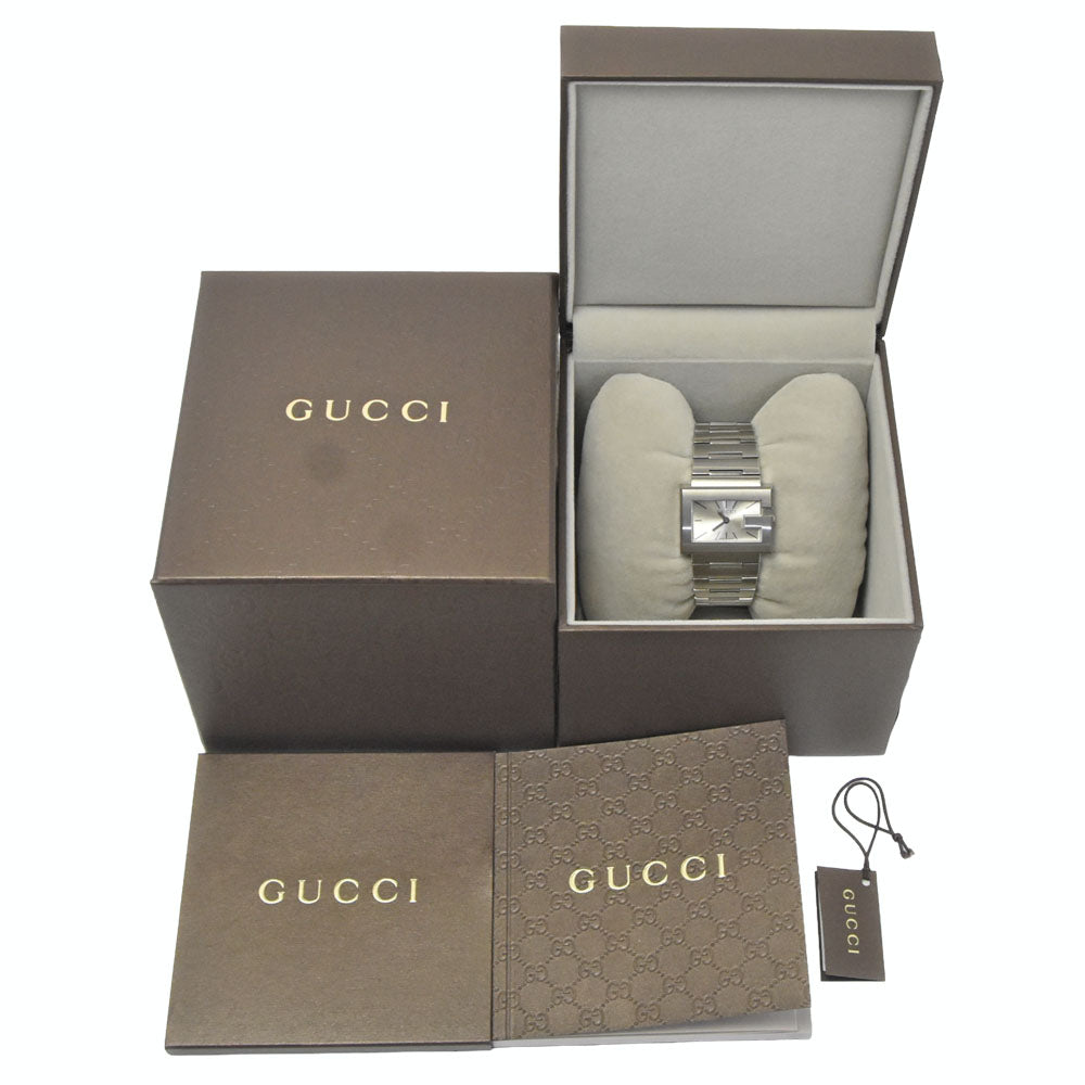 with paper GUCCI G rectangle YA100520/100L Silver Dial Quartz Ladies
 Watch R#149246