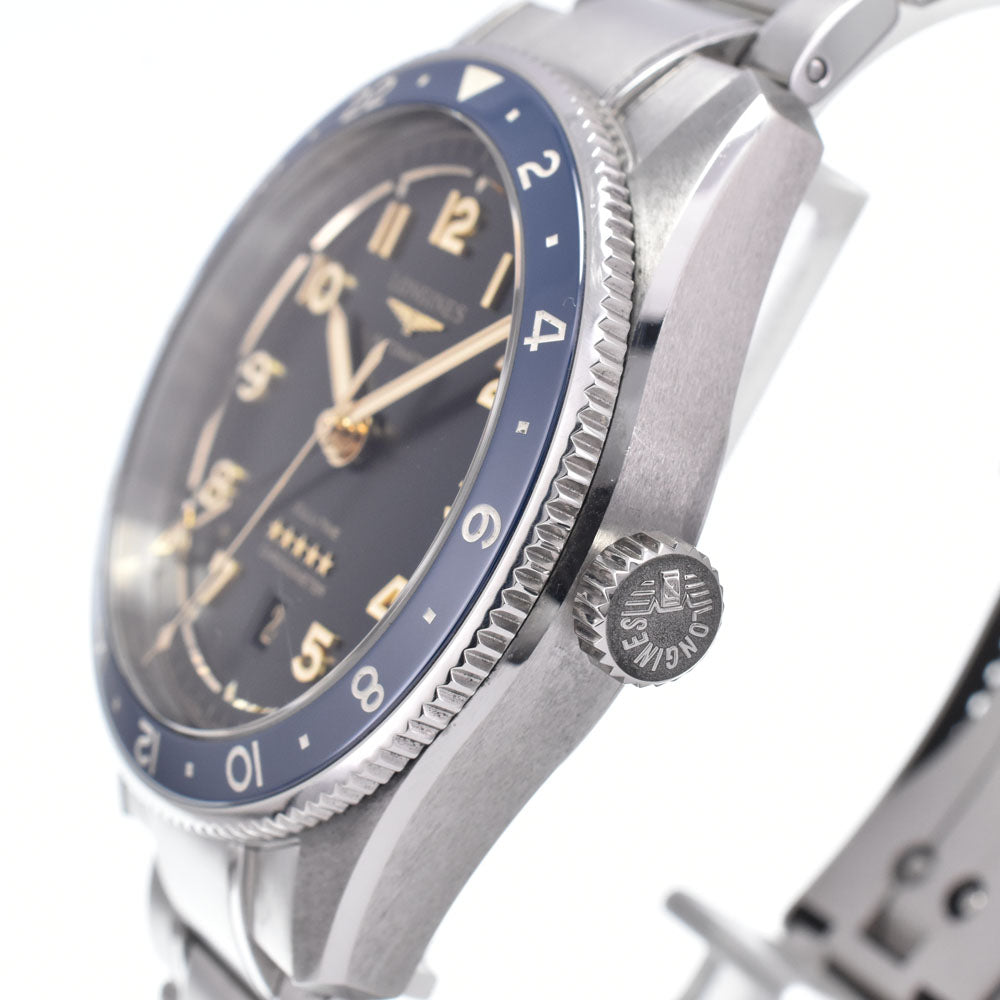 with paper LONGINES spirit zulu time L3.812.4 Date black Dial
