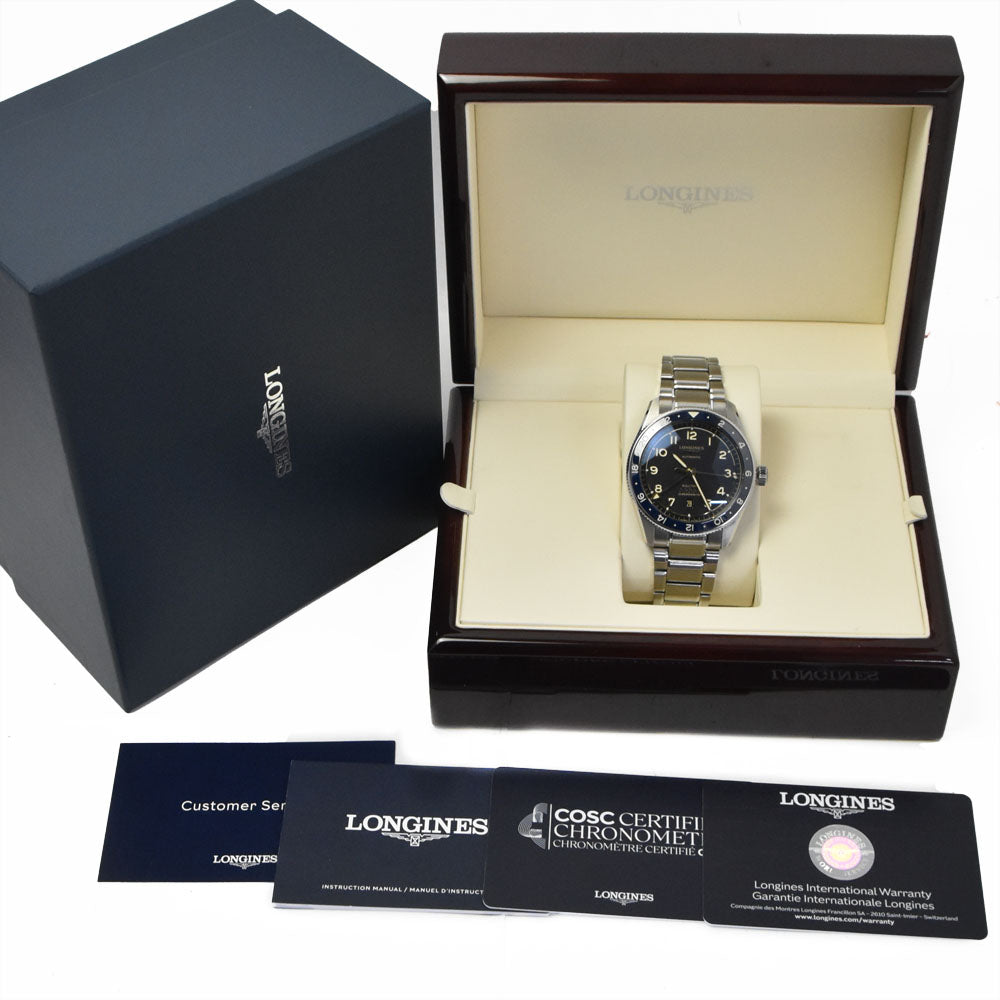 with paper LONGINES spirit zulu time L3.812.4 Date black Dial Automatic Men's
 Watch R#149247