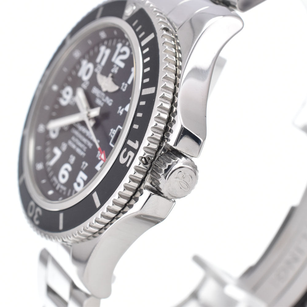 with paper BREITLING Super Ocean II A17365 black Dial Automatic Men's
 Watch R#149249