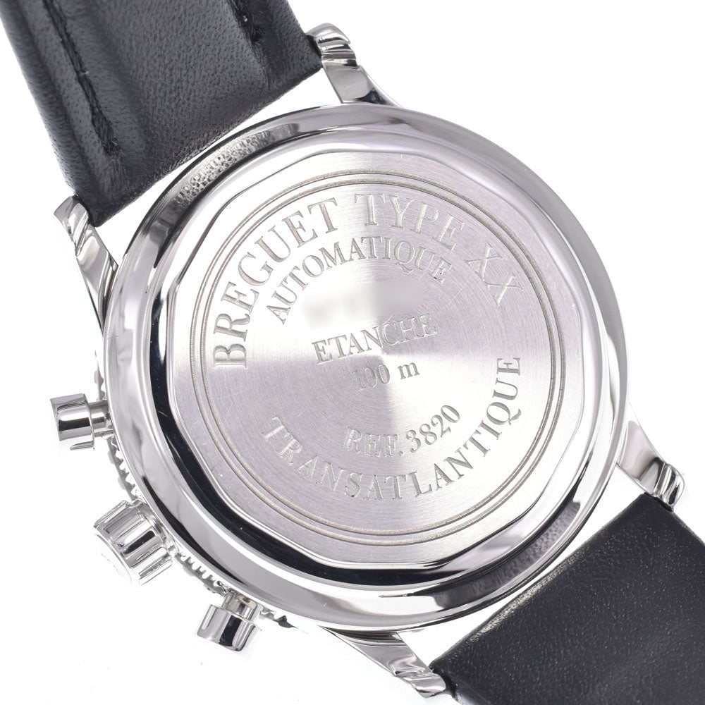 with paper Breguet Transatlantic 3820STH29W6 Chronograph Date black Dial Automatic Men's
 Watch R#149250