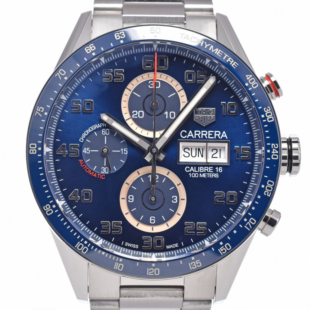 with paper TAG HEUER Carrera CV2A1V blue Dial Automatic Men's
 Watch R#149251