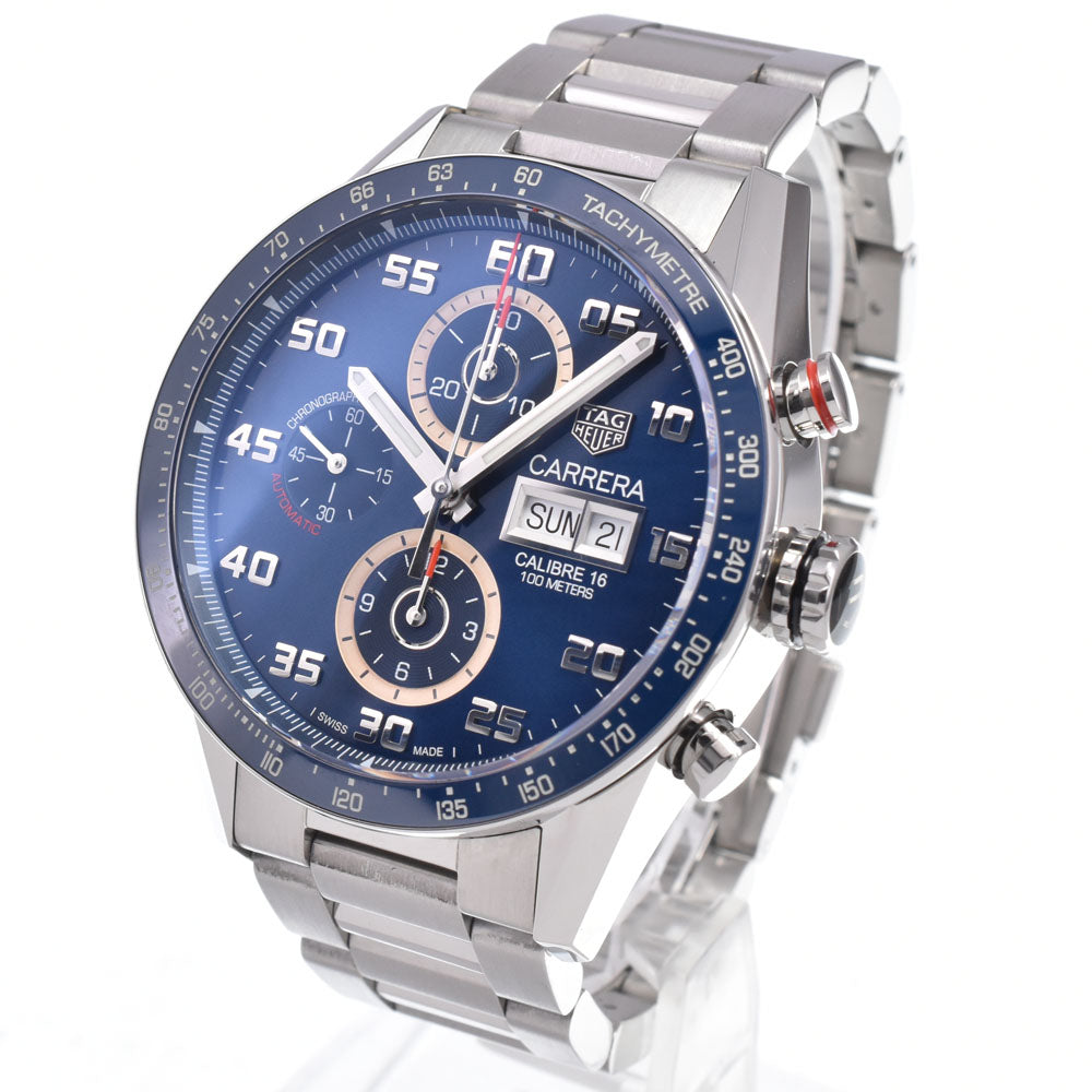 with paper TAG HEUER Carrera CV2A1V blue Dial Automatic Men's
 Watch R#149251