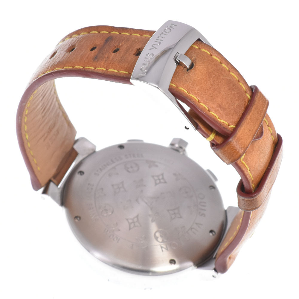with paper LOUIS VUITTON Tambour Q1121 Dark brown Dial Automatic Men's
 Watch R#149252