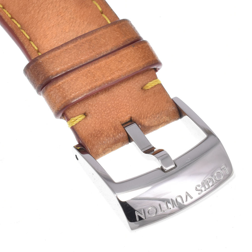 with paper LOUIS VUITTON Tambour Q1121 Dark brown Dial Automatic Men's
 Watch R#149252