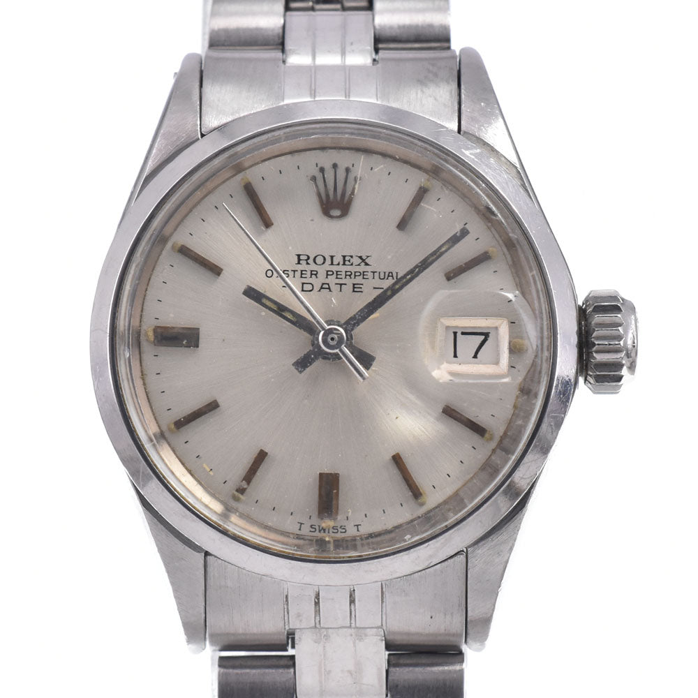 ROLEX Oyster Perpetual Date 6516 vintage Cal.1161 Silver Dial Automatic Ladies
 Watch R#149254