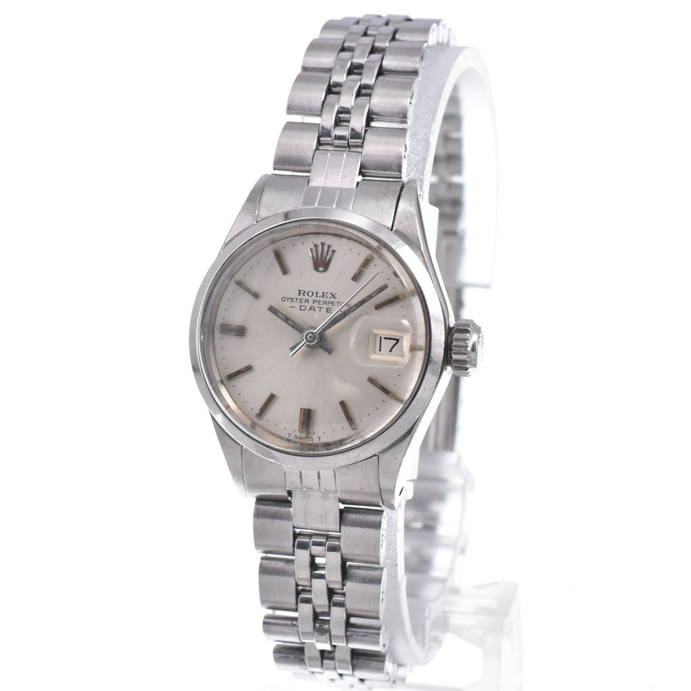 ROLEX Oyster Perpetual Date 6516 vintage Cal.1161 Silver Dial Automatic Ladies
 Watch R#149254
