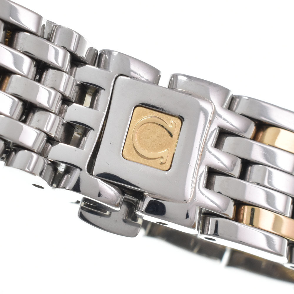 with paper OMEGA De Ville Prestige 4375.75.00 Bezel Diamond White shell Dial Quartz Ladies
 Watch R#149255