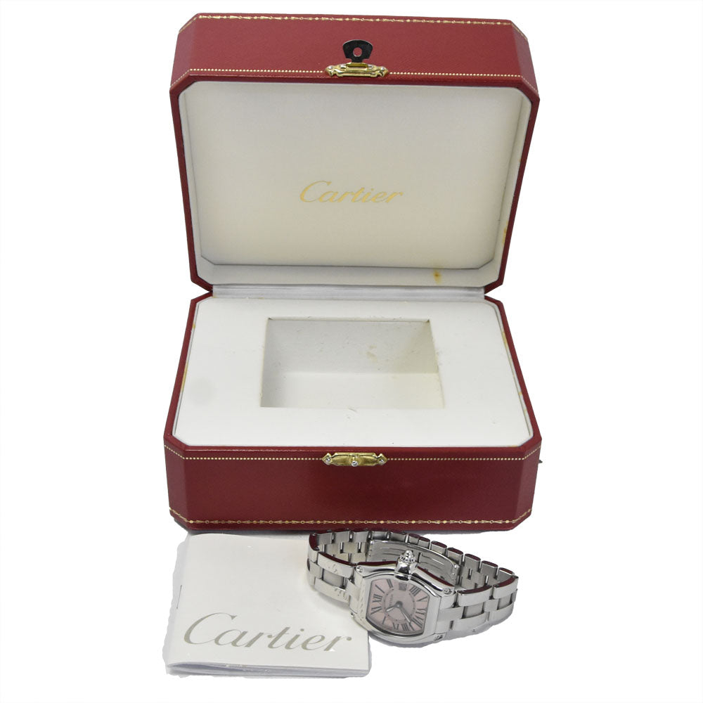 CARTIER Roadster SM W62017V3 Date pink Dial Quartz Ladies
 Watch R#149261