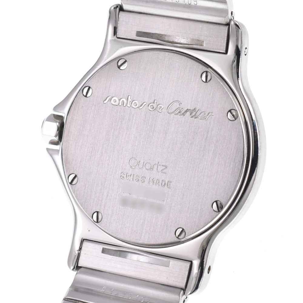 CARTIER Santos Octagon LM 187902 Date Ivory Dial Quartz Unisex
 Watch C#149263