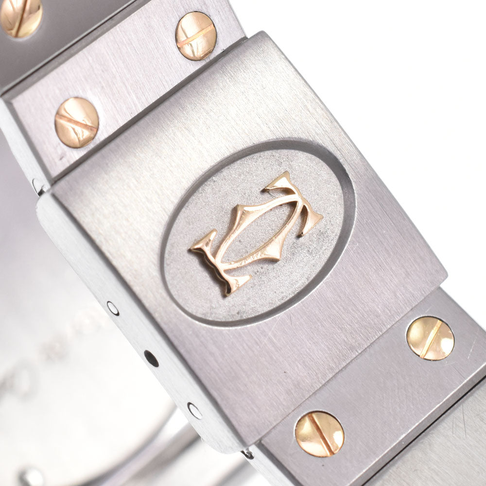 CARTIER Santos Octagon LM 187902 Date Ivory Dial Quartz Unisex
 Watch C#149263