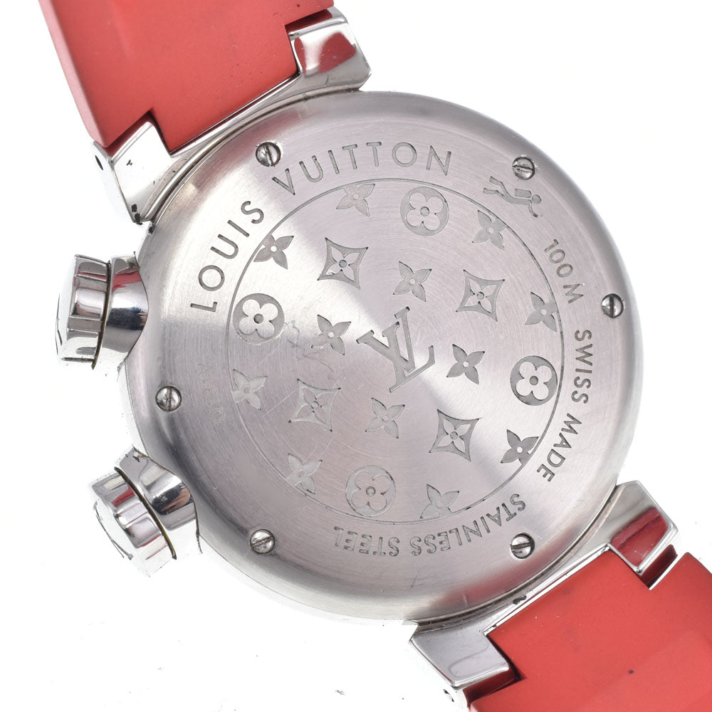 LOUIS VUITTON Tambour Q131V 1P Diamond Silver Dial Quartz Men's
 Watch R#149267