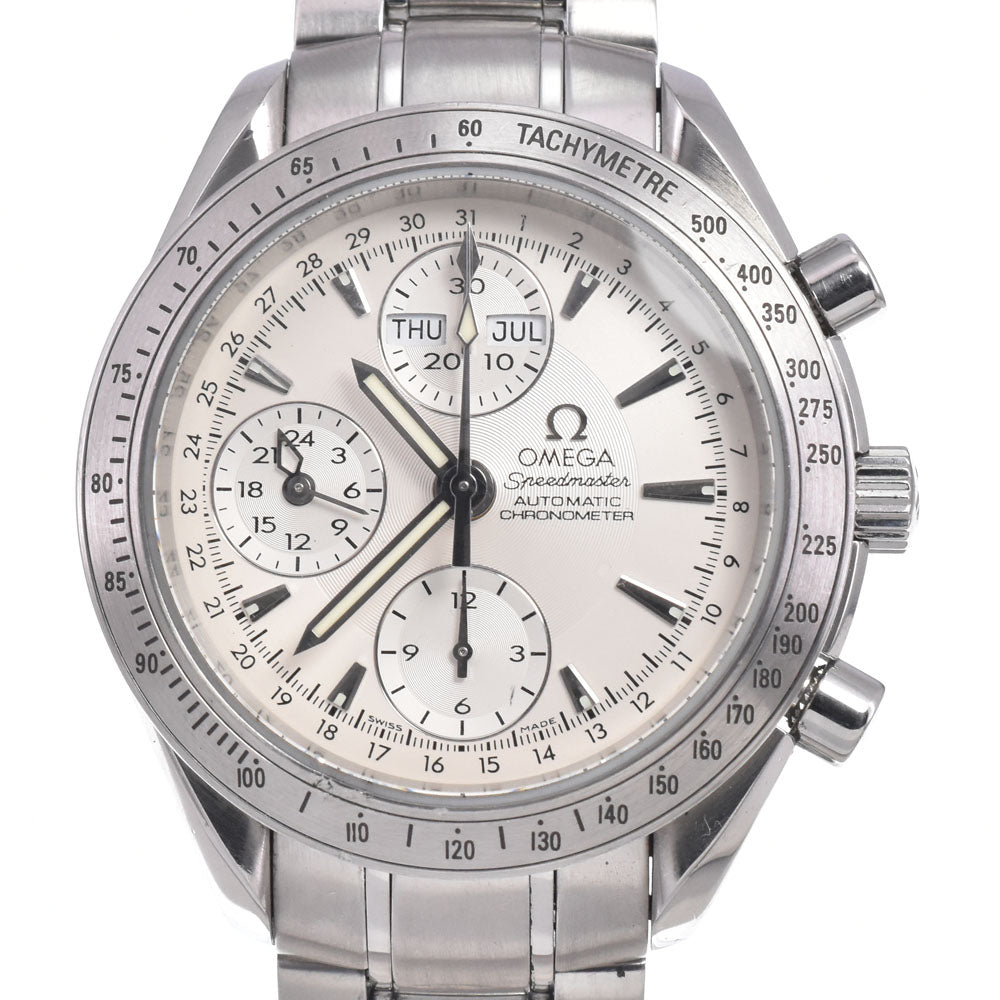 with paper OMEGA Speedmaster 3221.30 Triple calendar chronograph Silver Dial Automatic Men's
 Watch A#149287