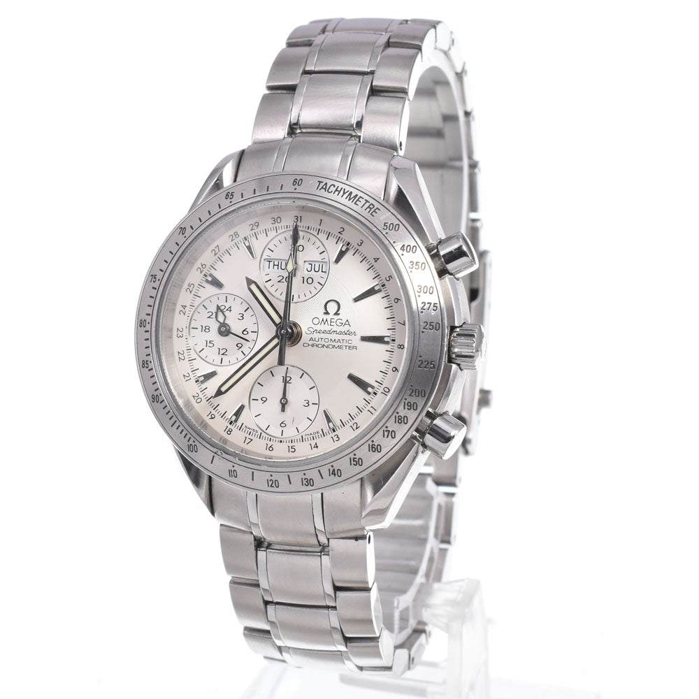 with paper OMEGA Speedmaster 3221.30 Triple calendar chronograph Silver Dial Automatic Men's
 Watch A#149287