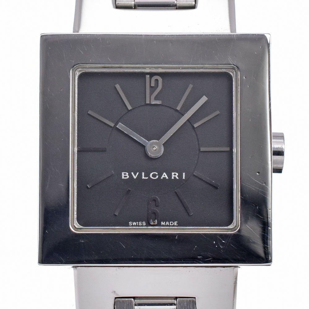 BVLGARI Quadlard SQ22SS black Dial Quartz Ladies
 Watch A#149290