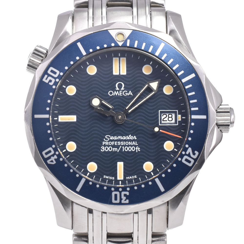 with paper OMEGA Seamaster Professional 300m 2561.80 Date blue Dial Quartz Unisex
 Watch E#149291
