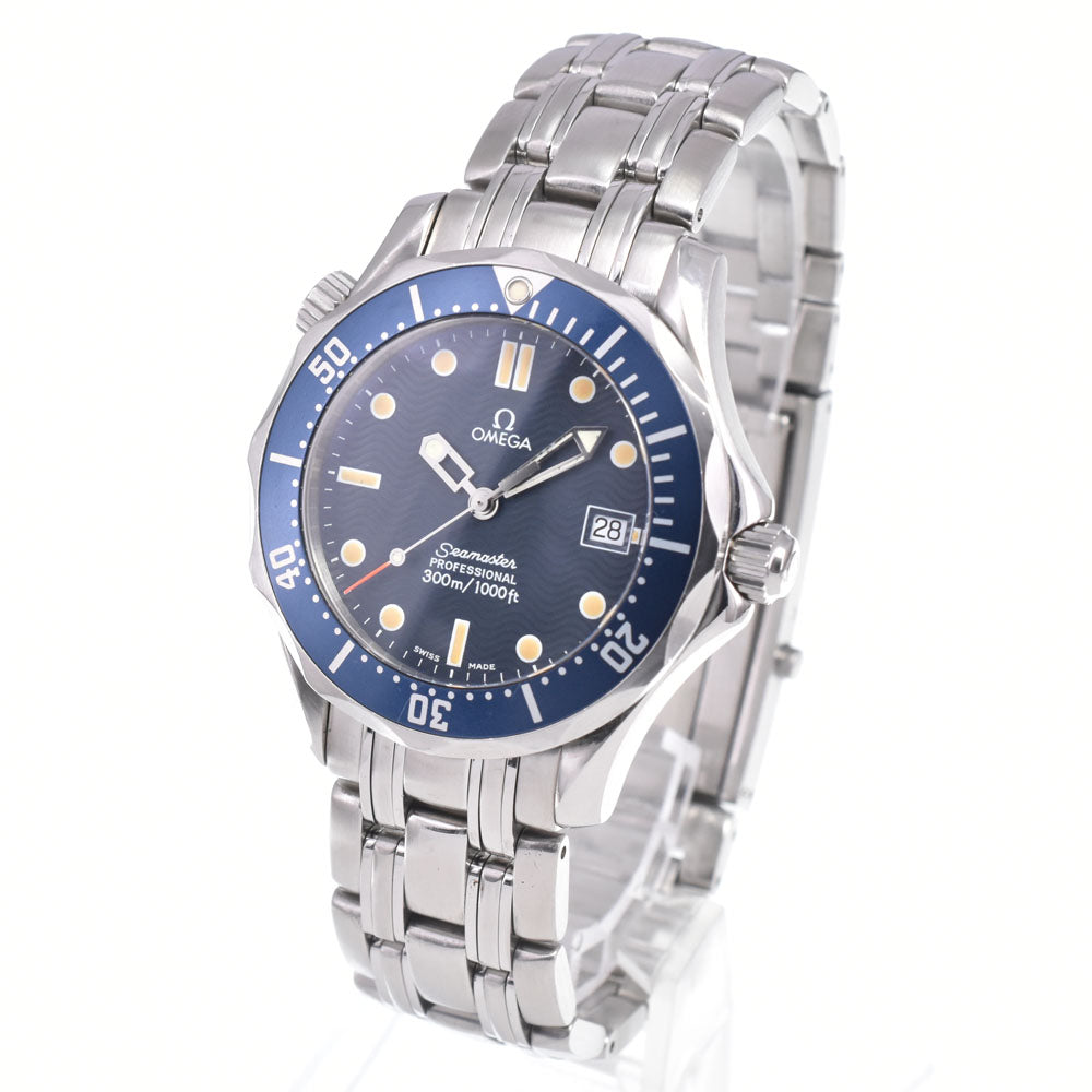 with paper OMEGA Seamaster Professional 300m 2561.80 Date blue Dial Quartz Unisex
 Watch E#149291