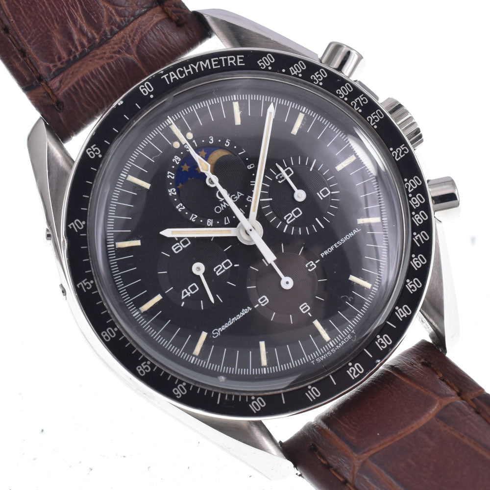 OMEGA speedmaster moon phase 345.0809 vintage Cal.866 Chronograph black Dial Hand Winding Men's
 Watch Z#149293
