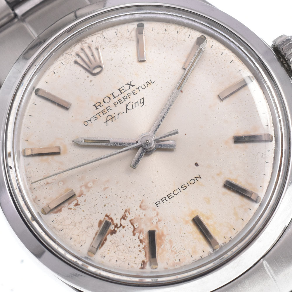 ROLEX Oyster Perpetual Air King 5500 vintage Cal.1520 Silver Dial Automatic Men's
 Watch R#149295