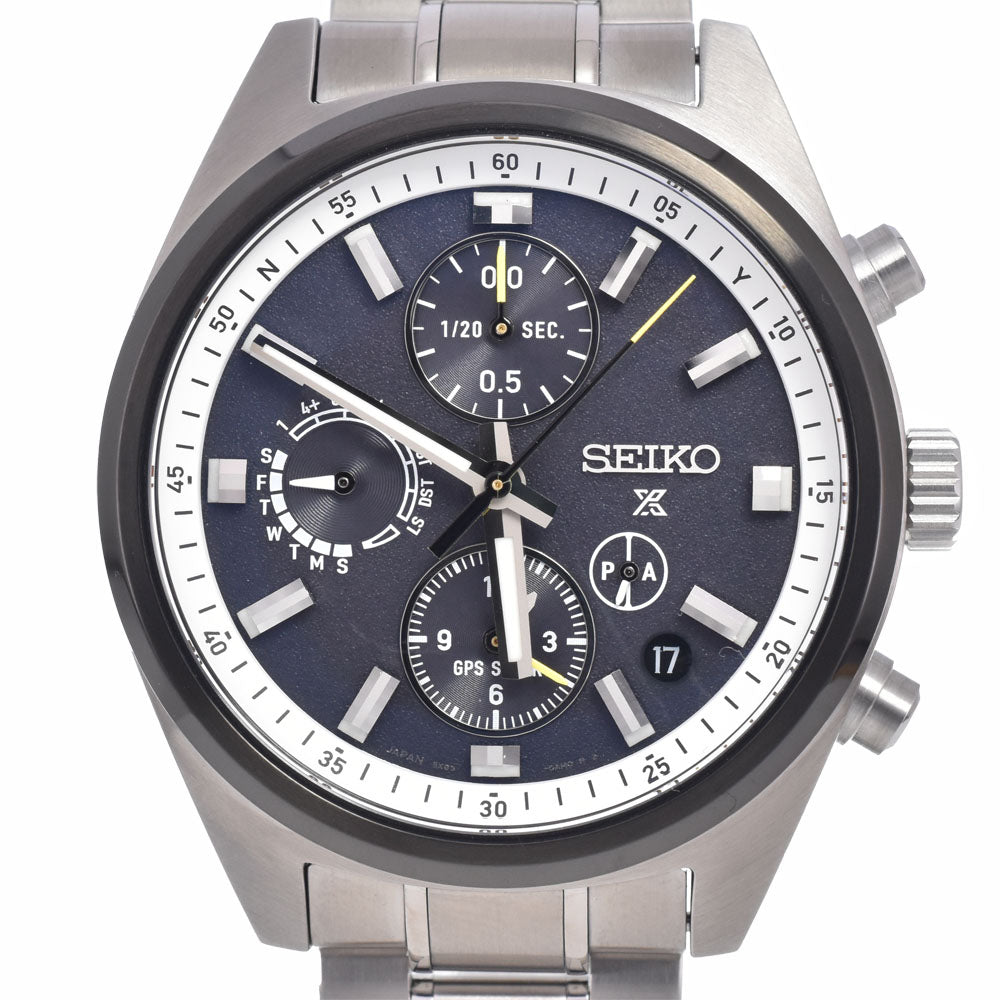 SEIKO Prospex Speed Timer SBED011/5X83-0AH00-1 Date black Dial GPS Solar Men's
 Watch R#149298